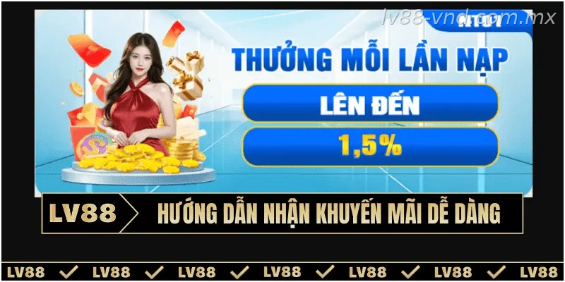Quy trình nhận khuyến mãi trên hệ thống LV88
