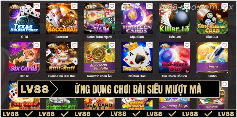 Ứng dụng chơi bài siêu mượt mà